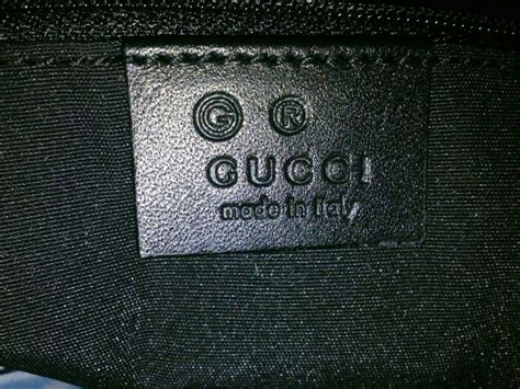 gucci made in italy bag black|identify authentic Gucci bag.